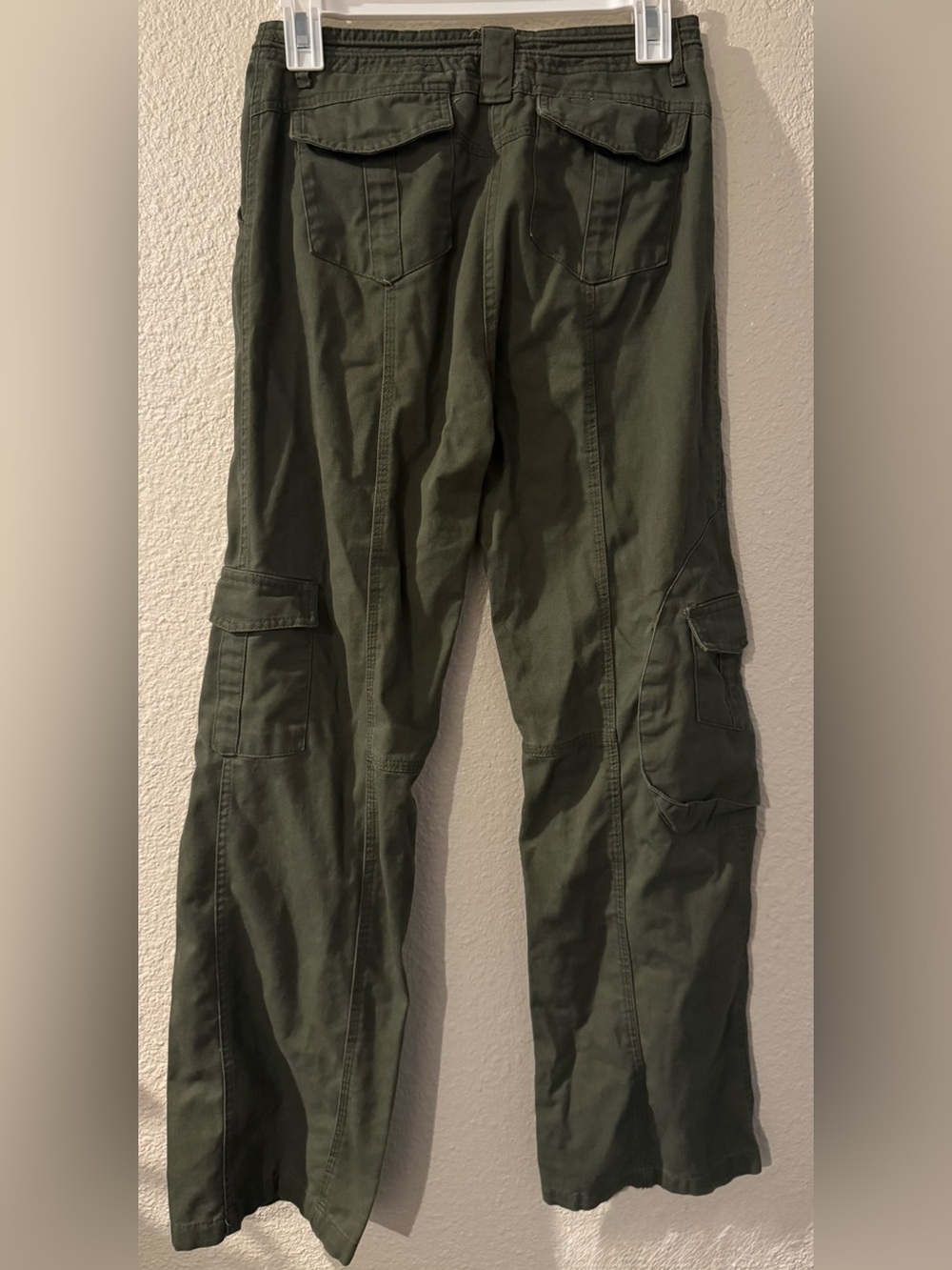 Brandy Melville Olive Green Cargo Pants - Utility Pocket Detail - Picture 2 of 2